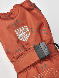 Hestra Vanter Baby Zip Long, Orange Print