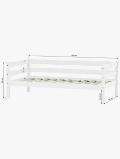 Hoppekids ECO Comfort Enkeltseng med Sengehest 70x160, Hvid