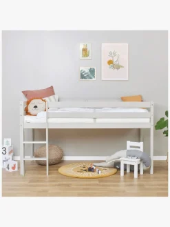 Hoppekids ECO Comfort  Halvhøj Højseng 90x200, Duegrå