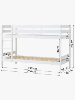 Hoppekids ECO Comfort Køjeseng 90x200, Hvid