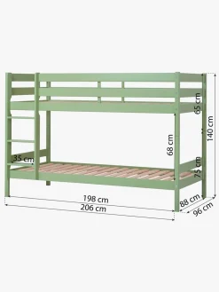 Hoppekids ECO Comfort Køjeseng 90x200, Lysegrøn