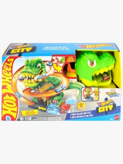 Hot Wheels City T-Rex Brandstation Racerbane
