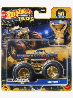 Hot Wheels Monstertrucks Bigfoot Trophy Champions Bil Blandet Udvalg