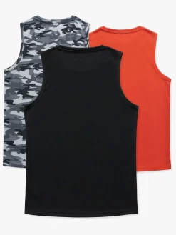 Hyperfied Bounce Tank Top 3-pak, Black/Camo Black/Koi