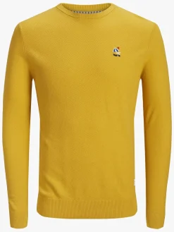 Jack & Jones Steam Crewneck Trøje, Yolk Yellow