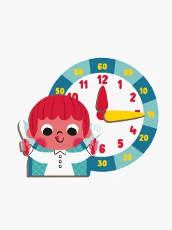 Janod Magneti'Book Lær Klokken Magnetsæt 75 Stk.