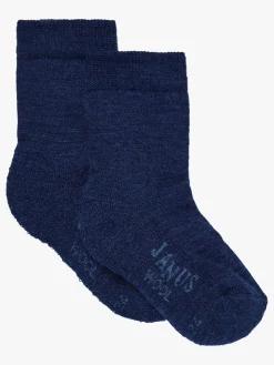 Janus Uldstrømper Merinoblanding 2-pak, Lyseblå