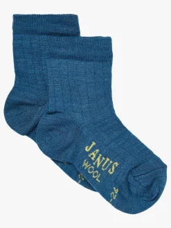 Janus Uldstrømper Merinoblanding 3-pak, Lyseblå
