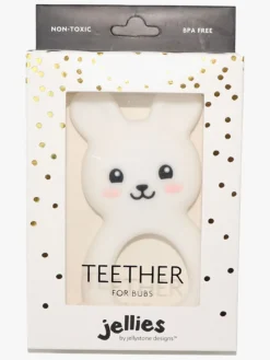 Jellystone Designs  Kanin Bidering Silikone, Hvid