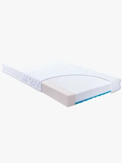 JLY SIGNE Classic Tremmeseng med BabyMatex Carpathia Madras 60x120 cm, Træ