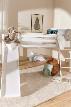 JLY TYRA Juniorseng  m. Rutsjebane 90x190, Hvid