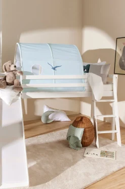 JLY TYRA Juniorseng  m. Rutsjebane 90x190, Hvid