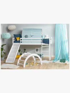 JLY TYRA Juniorseng med Rutsjebane & Madras 90x190, Hvid