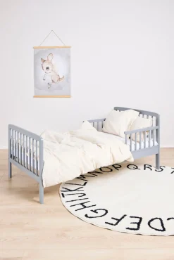 JLY HEAVEN Juniorseng MEYA inkl Sengeopbevaring & Madras 70x140, Mørkegrå