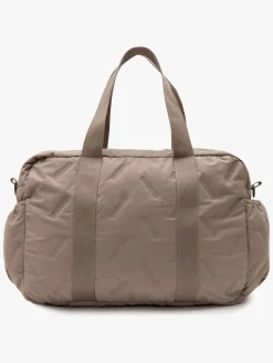 Jollein Embossed Lily Pusletaske, Milky Coffee
