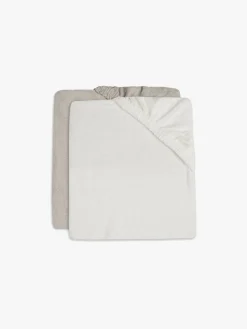 Jollein Puslepudebetræk 50x70 Cm 2-Pak, Ivory/Nougat