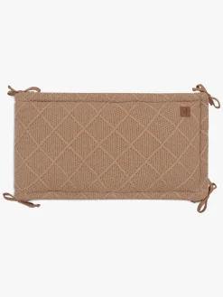 Jollein Strikket Sengerand Ternet Mønster 180x30, Biscuit