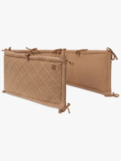 Jollein  Strikket Sengerand Ternet Mønster 180x30, Biscuit