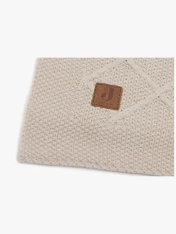 Jollein Strikket Tæppe Ternet Mønster, Oatmeal