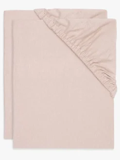 Jollein Stræklagen 2-pak Bomuldsstretch 60x120, Wild Rose