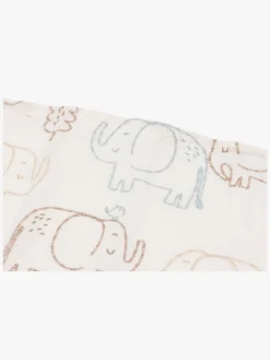 Jollein Tæppe/ Stofble i Musselin 70x70 cm 3-pak, Elephant Tales
