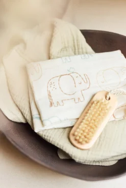 Jollein Tæppe/ Stofble i Musselin 70x70 cm 3-pak, Elephant Tales