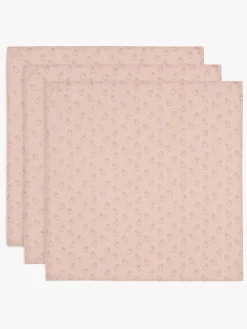 Jollein Tæpper/ Stofbleer i Musselin Miffy 3-pak, Wild Rose