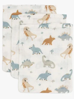 Jollein Vaskehandske Musselin 3-pak, Roarsome