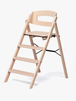 KAOS Klapp Højstol inkl. Beskyttelsesbøjle & Bakke, Beech Natural/Terracotta Pink