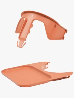 KAOS Klapp Højstol Recycled inkl. Beskyttelsesbøjle & Bakke, Swedish Blue/Terracotta Pink