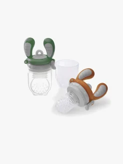 Kidsme Food Feeder 2-Pak, Orange/Grøn