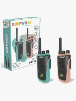 Kidywolf KIDYTALK Walkie Talkies, Beige/Turkis