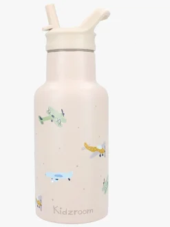 Kidzroom Stainless Steel Drikkedunk 350 ml Small Talk, Beige