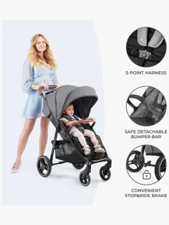 Kinderkraft GRANDE PLUS Klapvogn, Pink