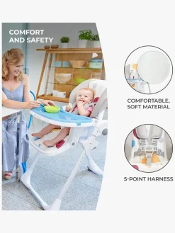 Kinderkraft Højstol YUMMY, Multi