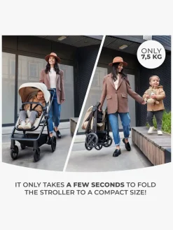 Kinderkraft 3-i-1 NEWLY Kombivogn Travelsystem, Sand Beige