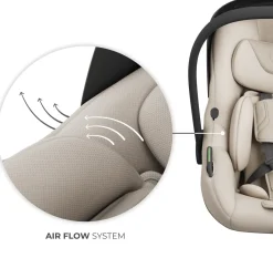 Kinderkraft I-LITE Autostol Baby inkl. ENDURA SAFE FX Base, Beige