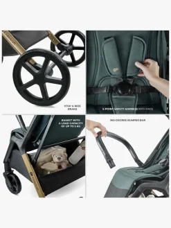 Kinderkraft Loom Klapvogn, Jade Green