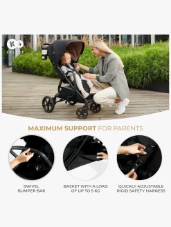 Kinderkraft MITZY Klapvogn, Jade Green