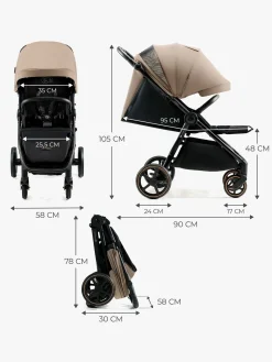 Kinderkraft MITZY Klapvogn, Linen Beige