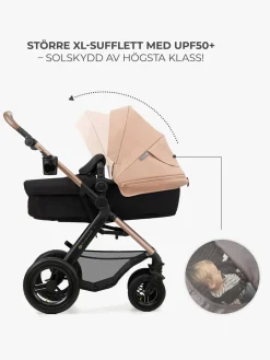 Kinderkraft MOOV 2 Air 3-in-1 Kombivogn, Sand Beige
