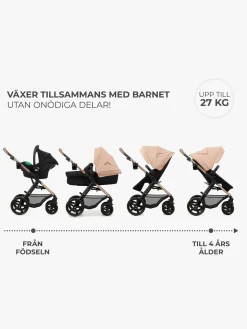 Kinderkraft MOOV 2 3-in-1 Kombivogn, Sand Beige