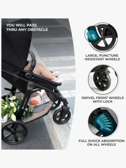 Kinderkraft MOOV CT 3-in-1 Mink Pro Kombivogn, Black