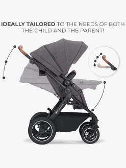 Kinderkraft Multifunctional 3-in-1 B-Tour Mink Pro Kombivogn, Dark Grey