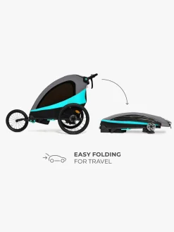 Kinderkraft Nava Cykelanhænger, Hawaiian Blue