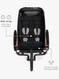 Kinderkraft Nava Cykelanhænger, Sunny Orange