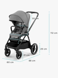 Kinderkraft NEA 2-in-1 Duovogn, Platinum Grey