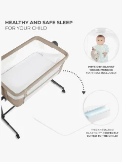 Kinderkraft Neste Up 2 Bedside Crib, Beige