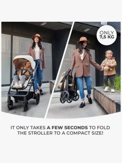 Kinderkraft NEWLY Mink Pro Kombivogn 4-i-1, Classic Black