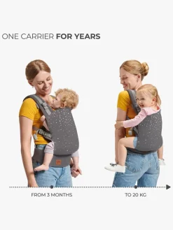 Kinderkraft NINO CONFETTI Bæresele, Grey